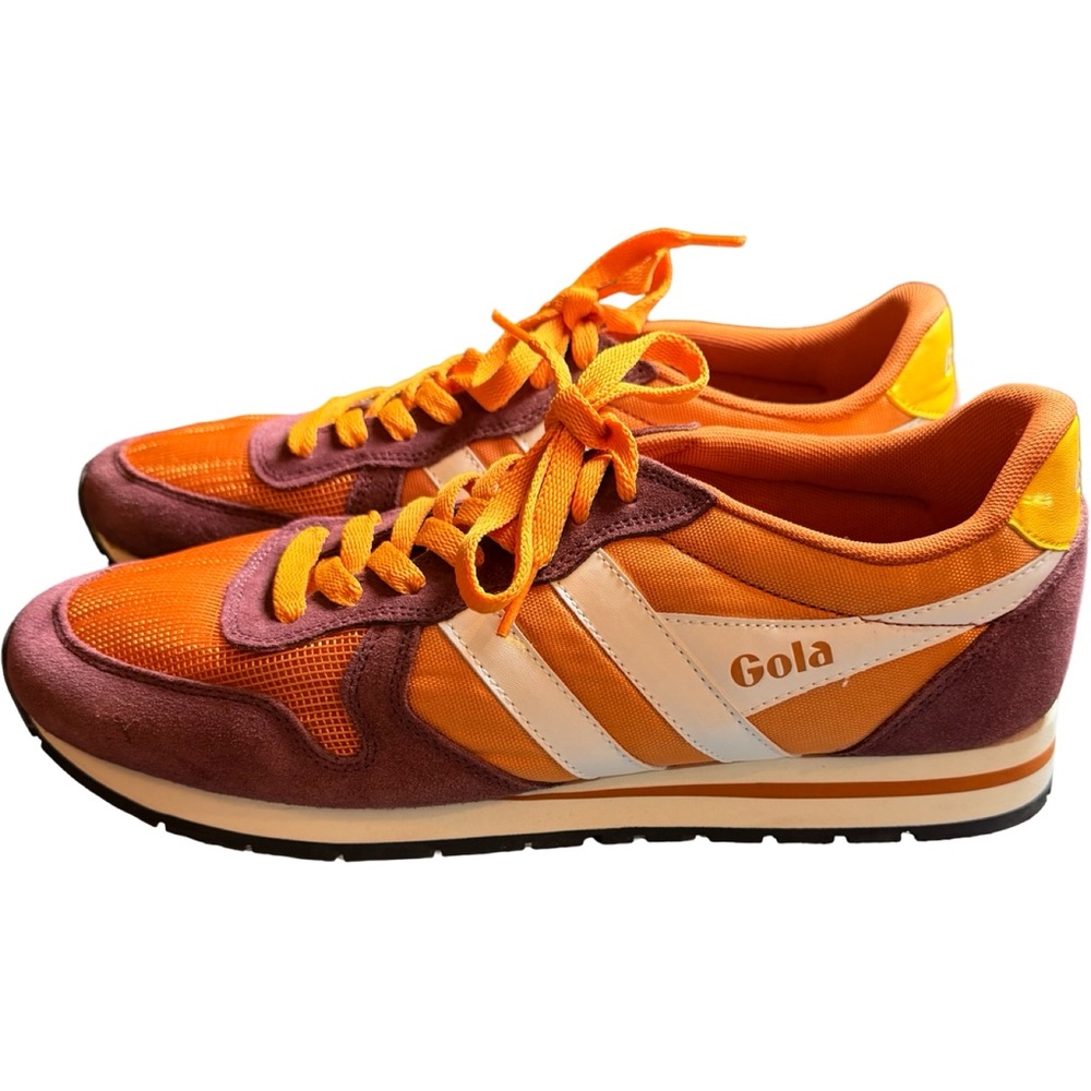 Gola Daytona Retro Sneakers Burgundy Orange White Men’s 11 - Picture 11 of 16